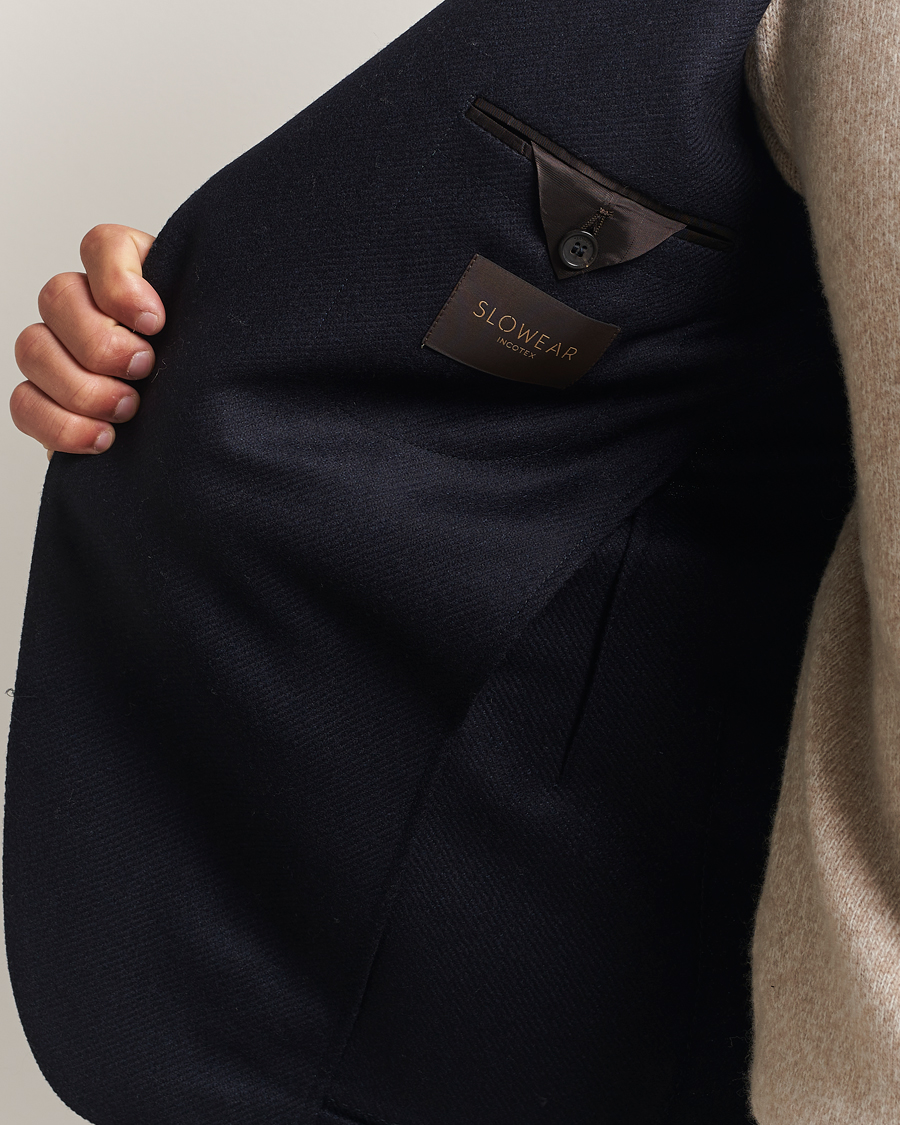 Uomini | Blazers | Incotex | Wool/Cashmere Blazer Navy