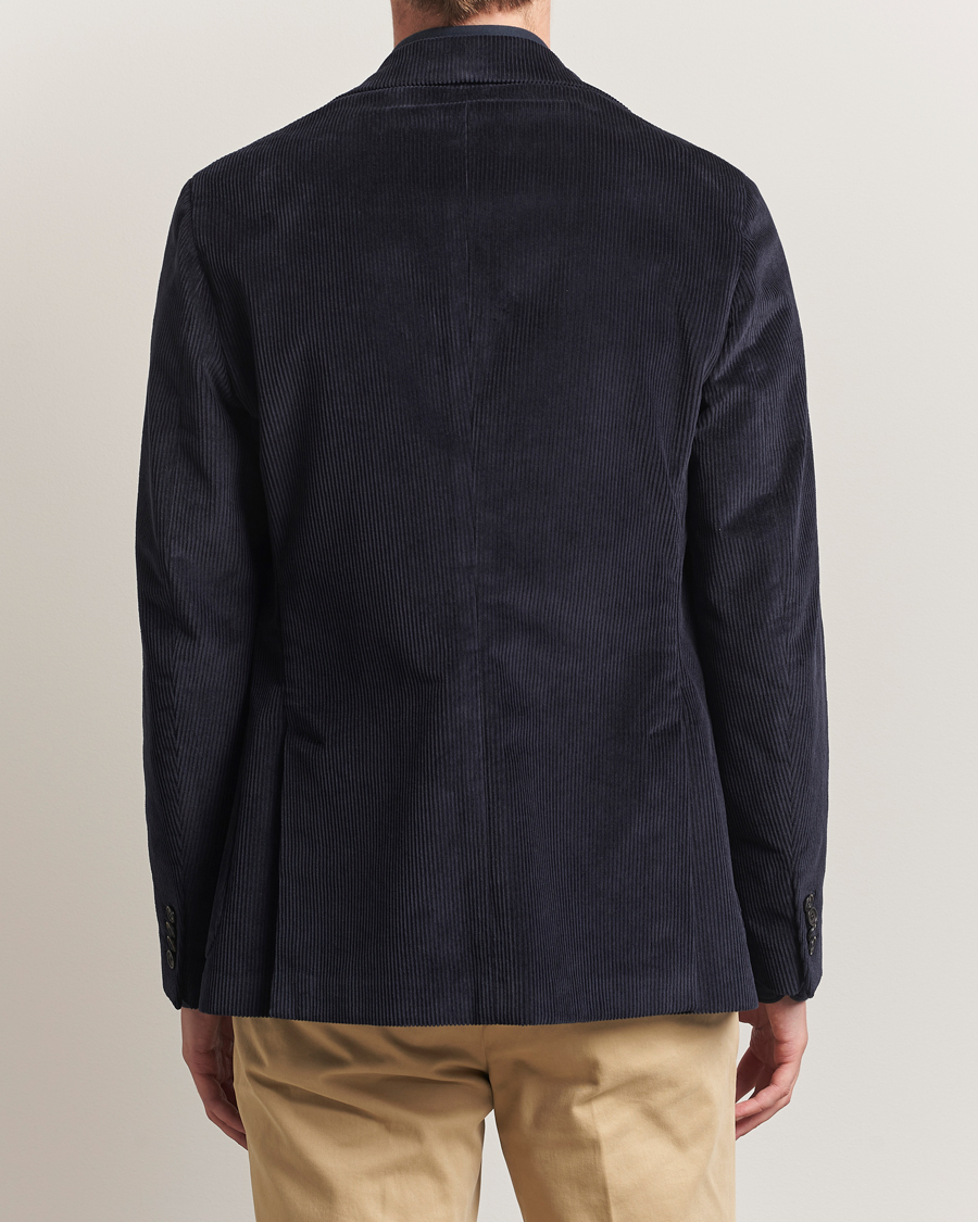 Uomini | Blazers | Incotex | Corduroy Blazer Navy
