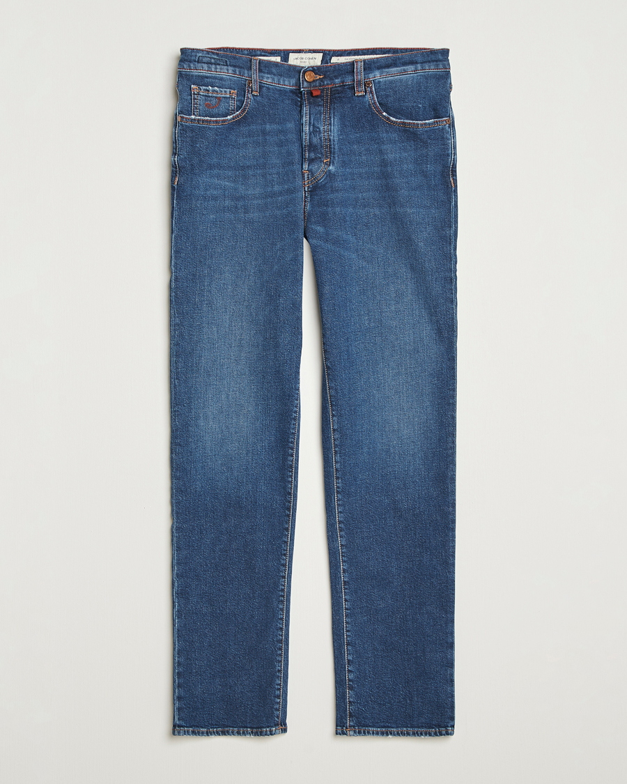 Uomini | Jeans | Jacob Cohën | Edos Regular Straight Fit Jeans Mid Blue