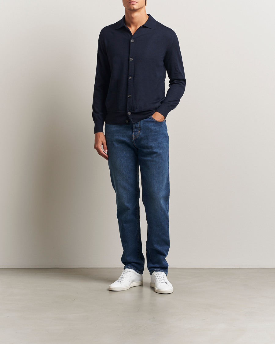 Uomini | Jeans | Jacob Cohën | Edos Regular Straight Fit Jeans Mid Blue