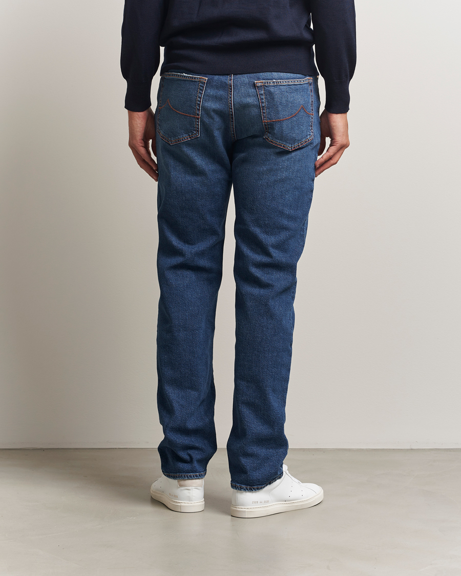 Uomini | Jeans | Jacob Cohën | Edos Regular Straight Fit Jeans Mid Blue