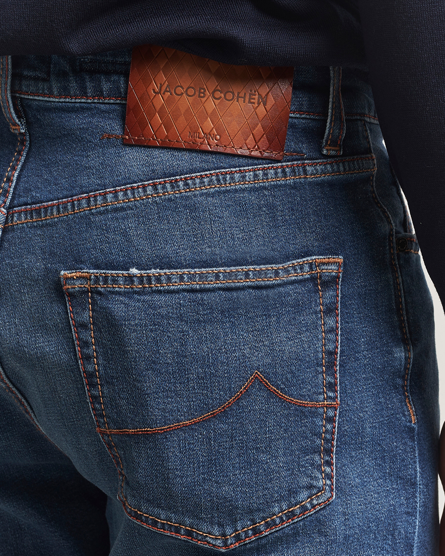 Uomini | Jeans | Jacob Cohën | Edos Regular Straight Fit Jeans Mid Blue