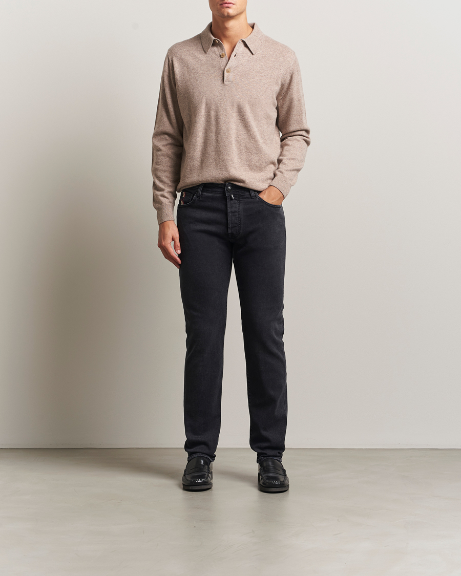 Uomini | Jeans | Jacob Cohën | Bard Slim Fit Luxury Patch Stretch Jeans Dark Grey