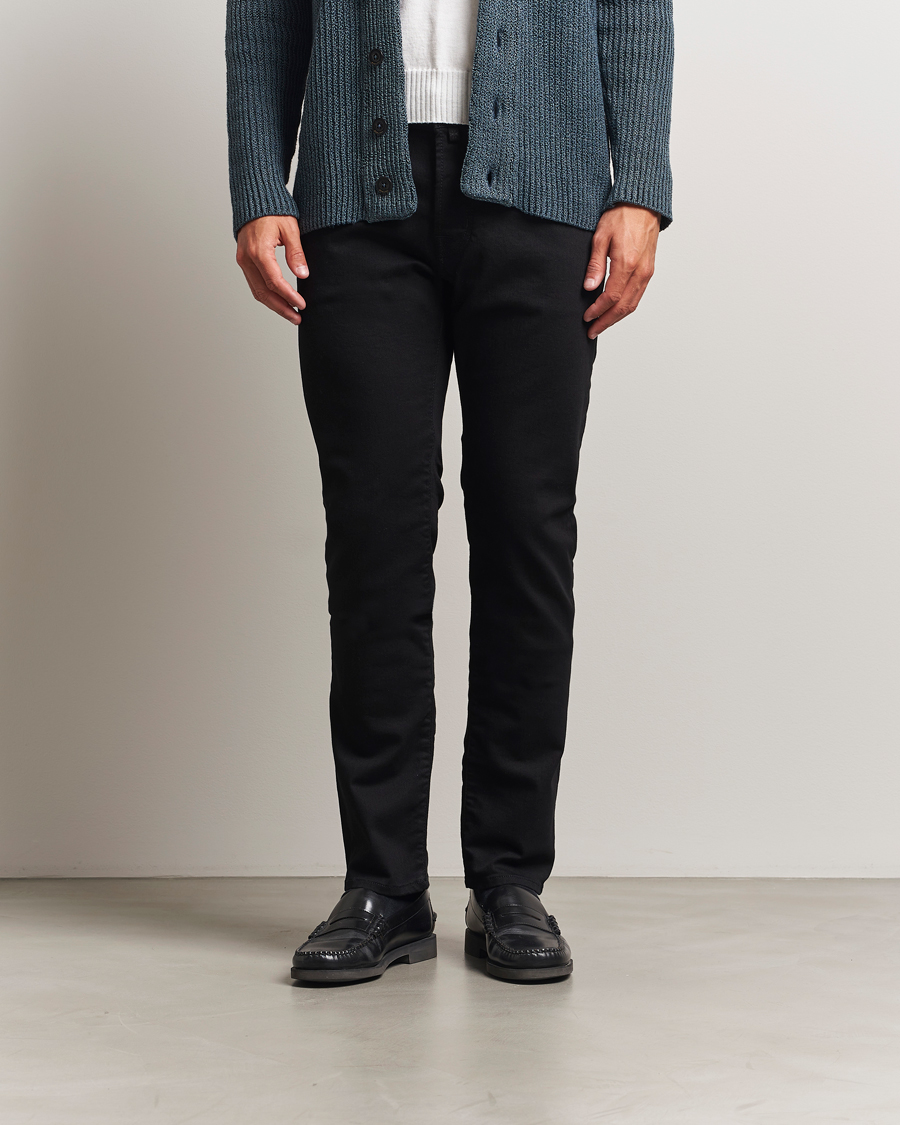 Uomini | Jeans | Jacob Cohën | Bard Slim Fit Stretch Jeans Stay Black