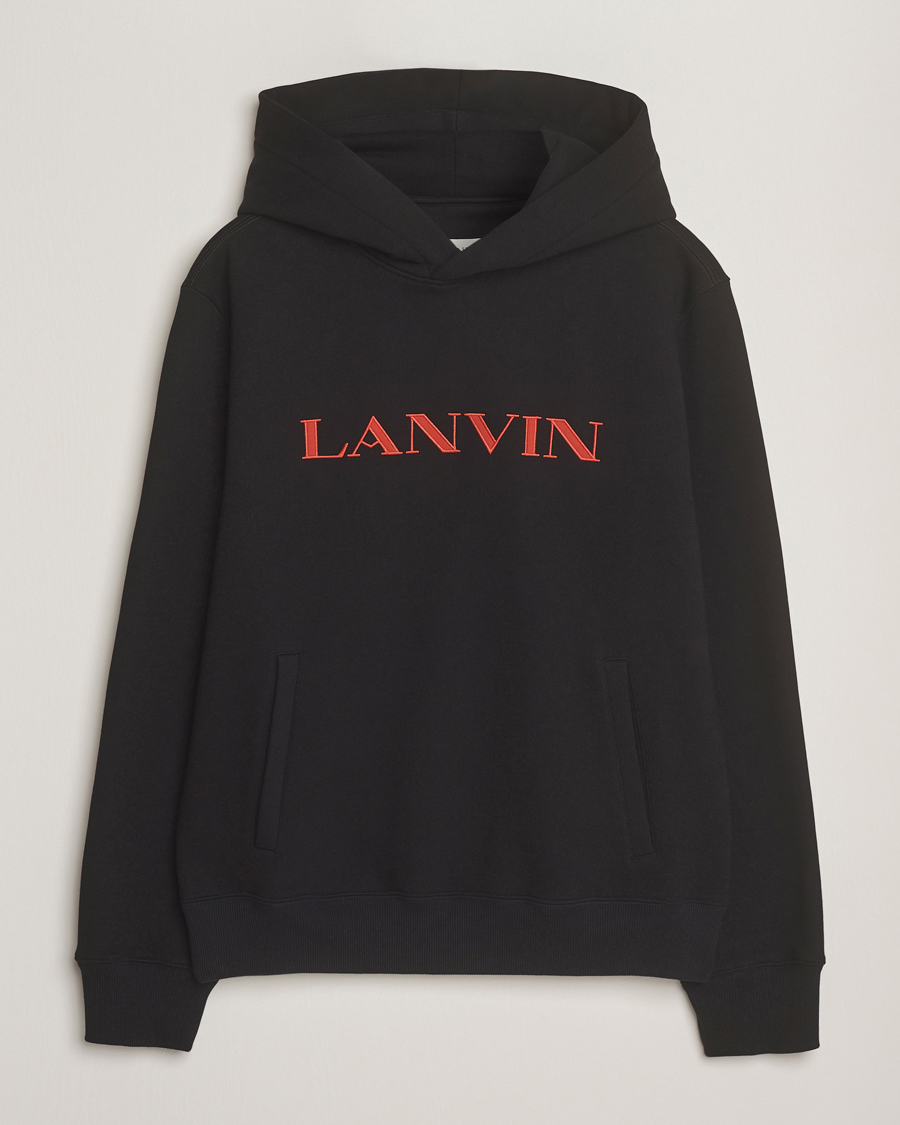 Uomini | Maglieria | Lanvin | Logo Hoodie Black