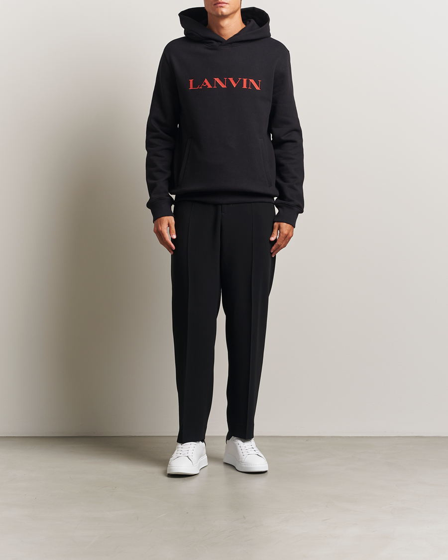 Uomini | Maglieria | Lanvin | Logo Hoodie Black