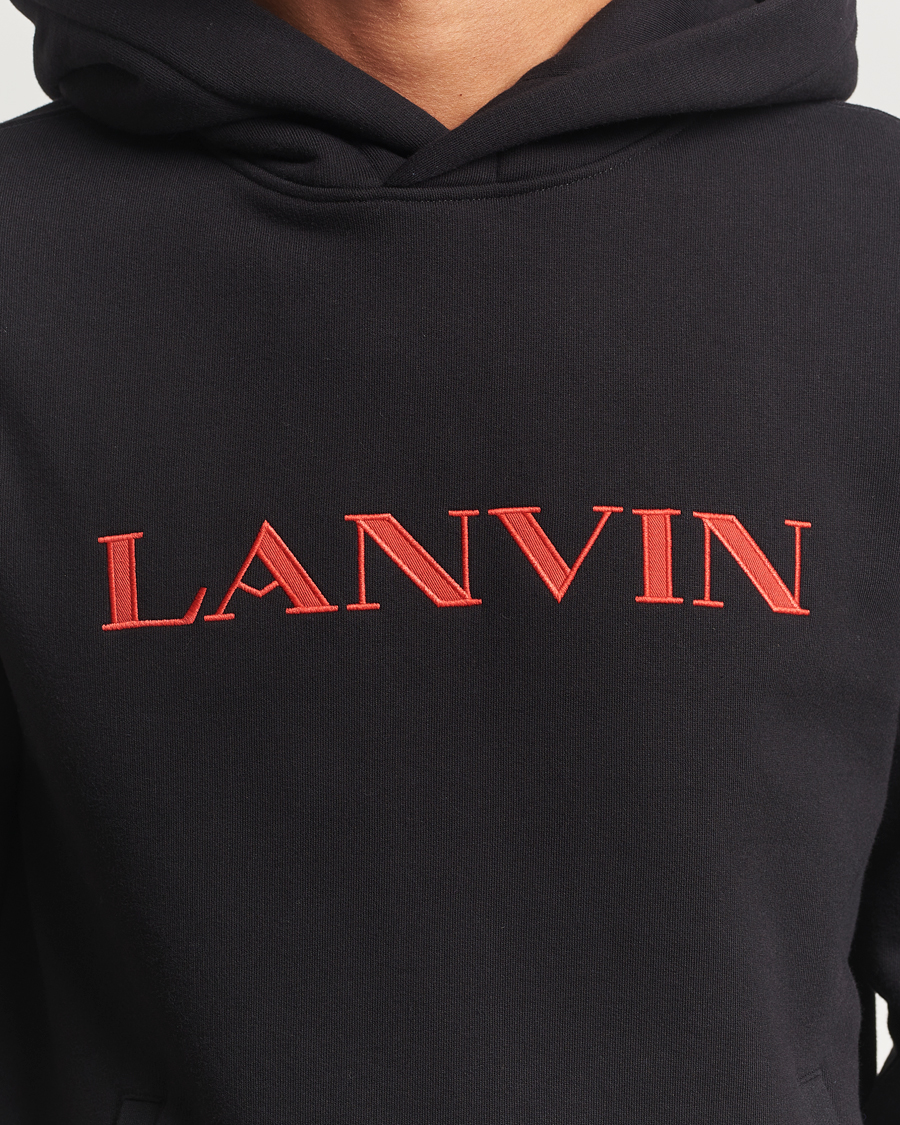 Uomini | Maglieria | Lanvin | Logo Hoodie Black