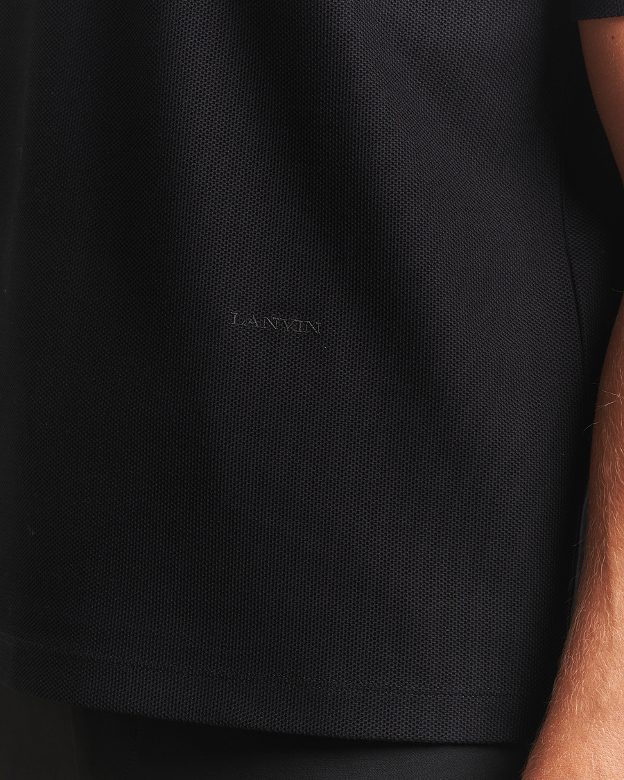 Uomini | Maglieria | Lanvin | Collar T-shirt Black