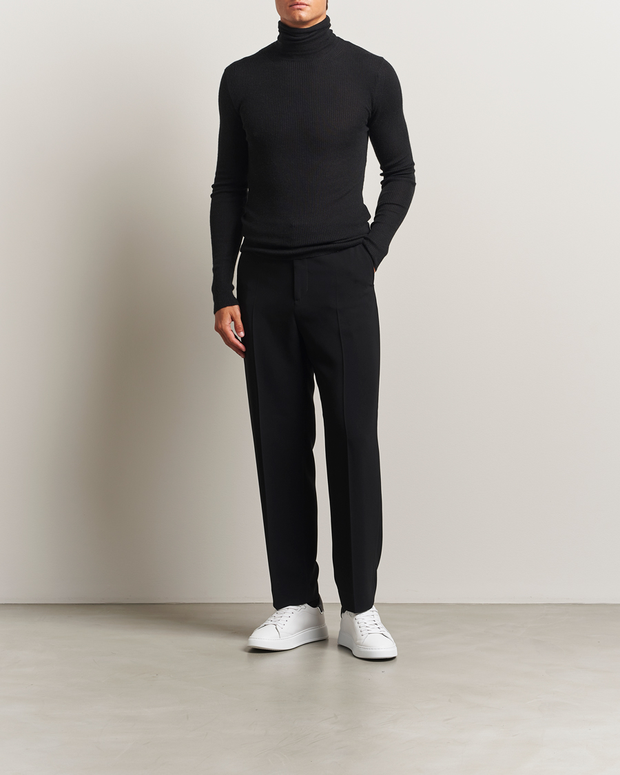 Uomini | Maglieria | Lanvin | Cashmere/Silk Rollneck Black