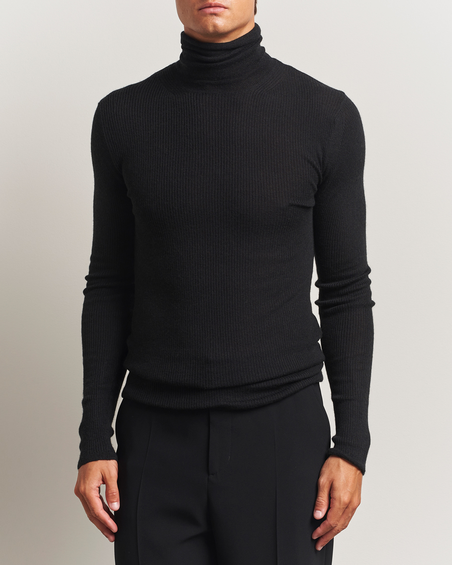 Uomini | Maglieria | Lanvin | Cashmere/Silk Rollneck Black