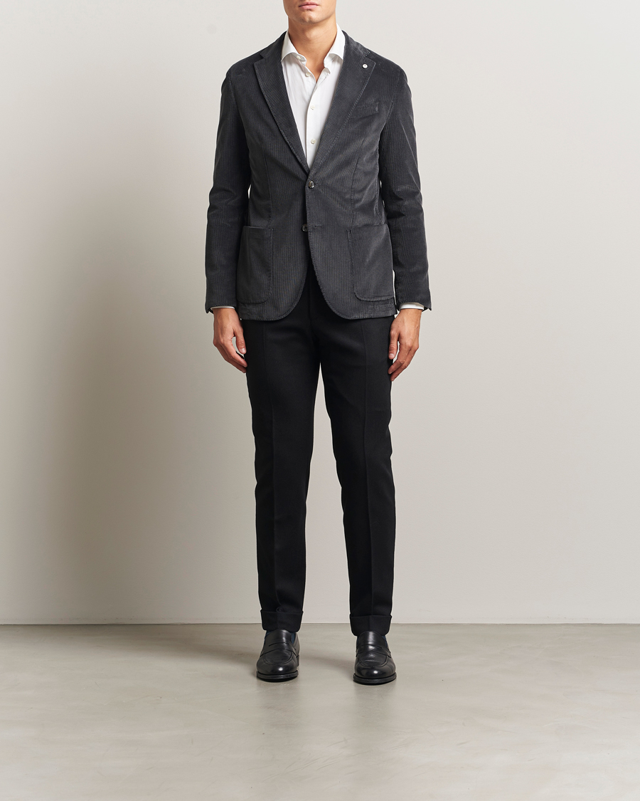 Uomini | Blazers | L.B.M. 1911 | Jack Corduroy Blazer Dark Grey