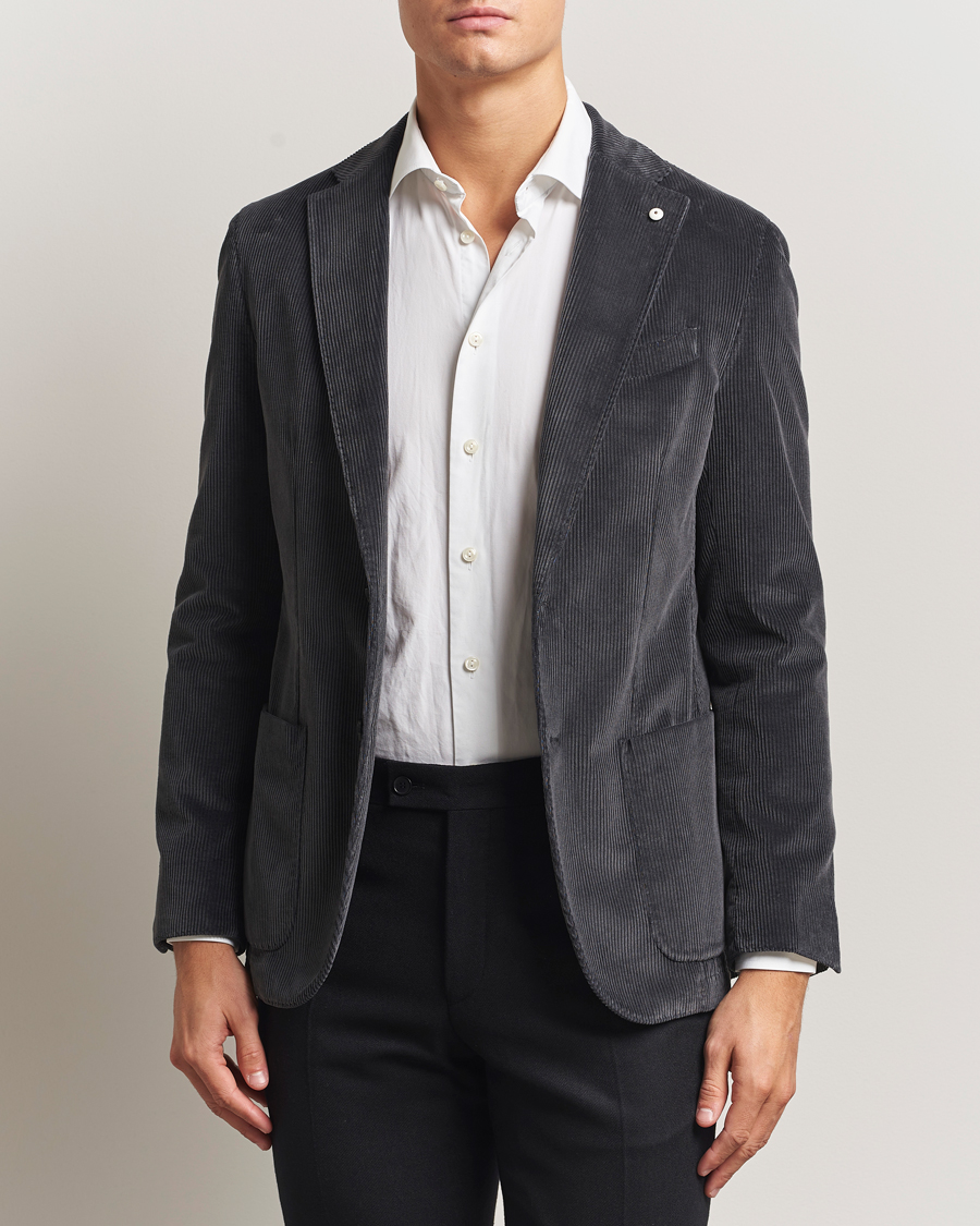 Uomini | Blazers | L.B.M. 1911 | Jack Corduroy Blazer Dark Grey