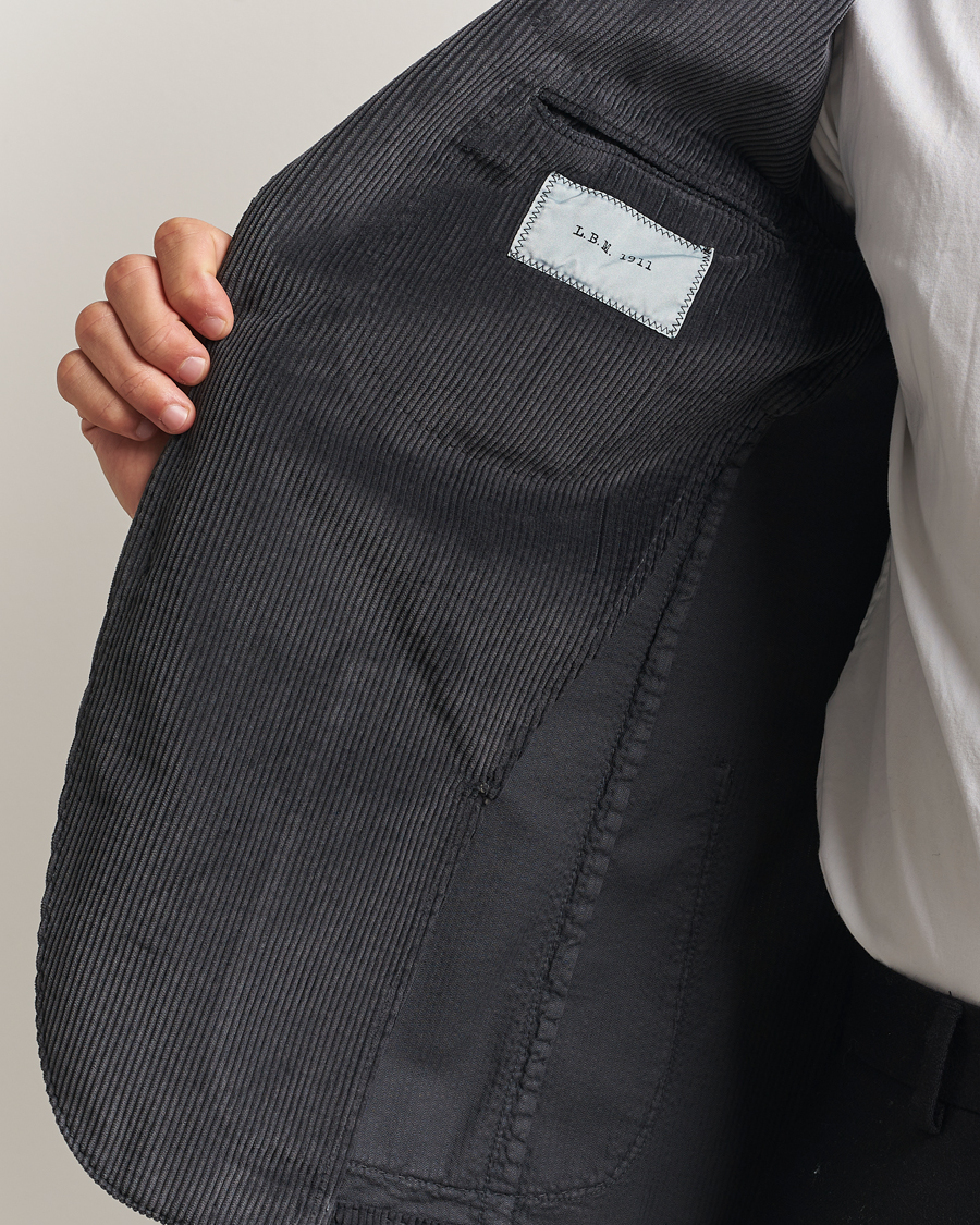 Uomini | Blazers | L.B.M. 1911 | Jack Corduroy Blazer Dark Grey