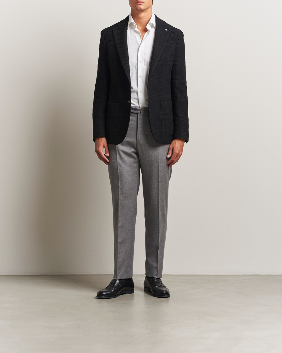 Uomini | Blazers | L.B.M. 1911 | Jack Structured Wool Blazer Black