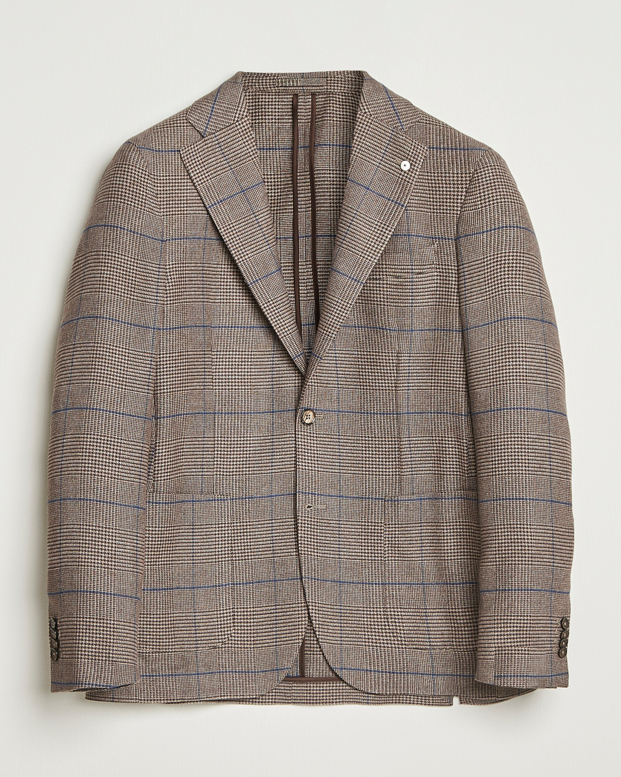 Uomini | Blazers | L.B.M. 1911 | Jack Overcheck Cotton Blazer Brown