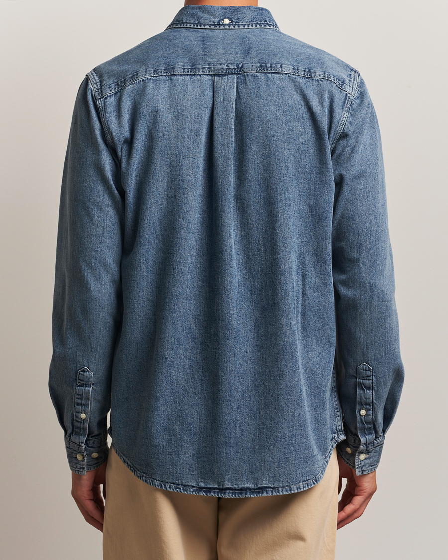 Uomini | Camicie | LES DEUX | Konrad Denim Shirt Light Indigo