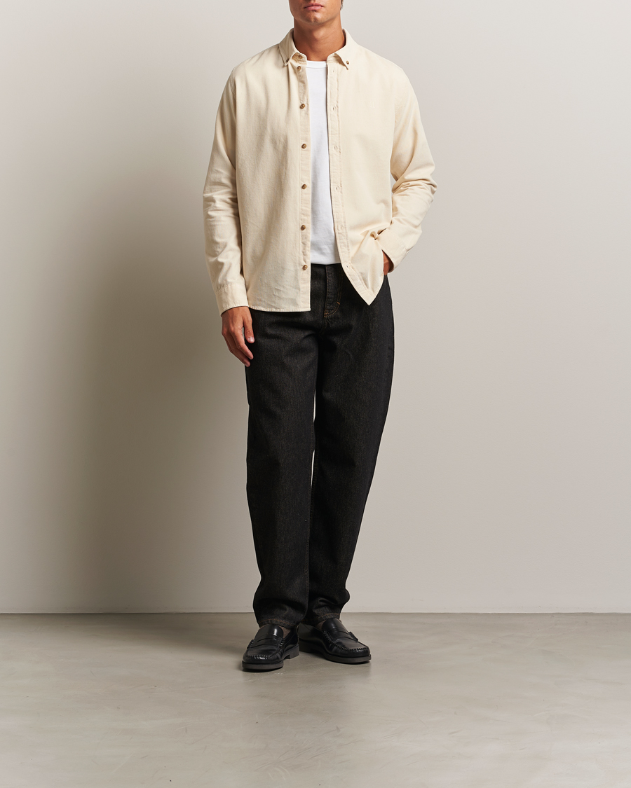 Uomini | Camicie | LES DEUX | Konrad Pinwale Corduroy Shirt Ivory