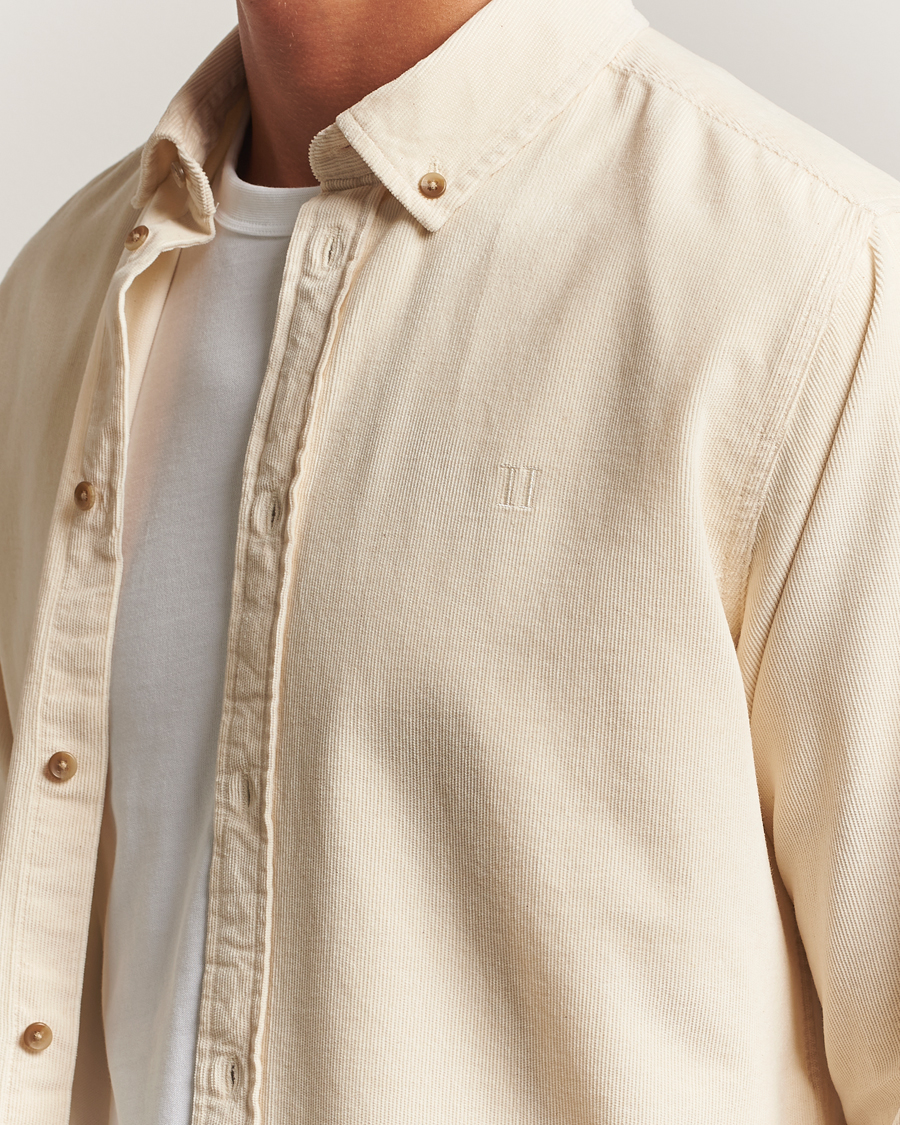 Uomini | Camicie | LES DEUX | Konrad Pinwale Corduroy Shirt Ivory