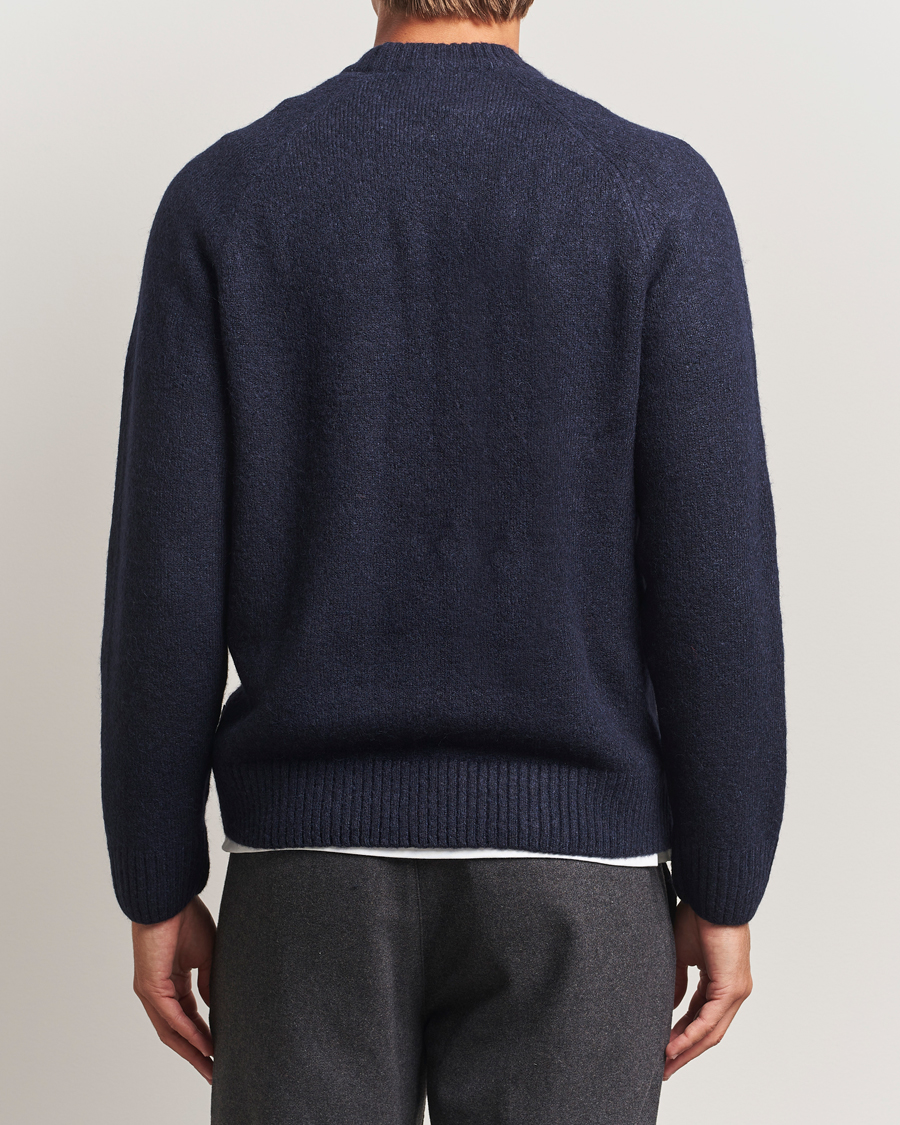 Uomini | Maglieria | LES DEUX | Gillbert Knitted Crewneck Dark Navy