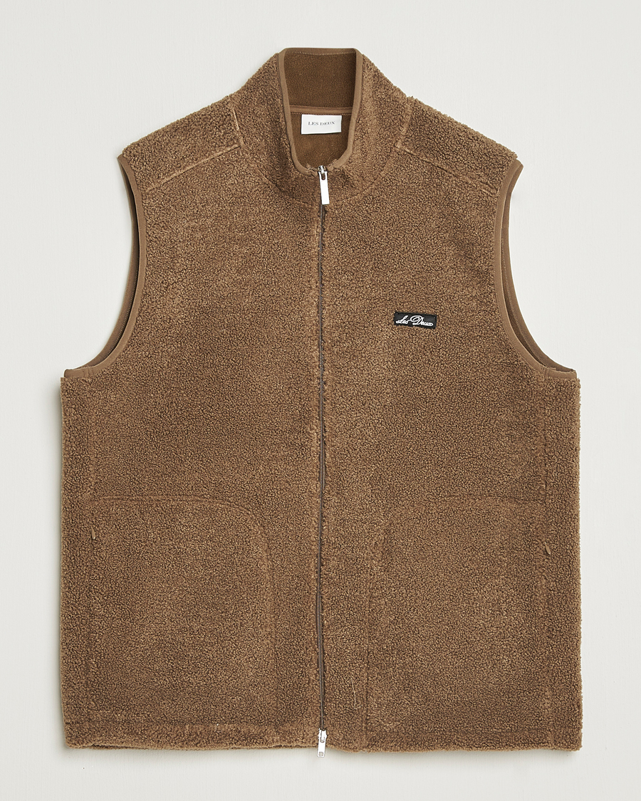 Uomini | Giacche | LES DEUX | Creed Teddy Vest Teak