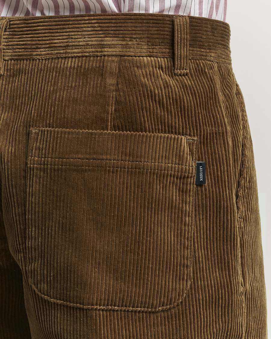 Uomini | Pantaloni | LES DEUX | Kody Corduroy Pants Military Olive