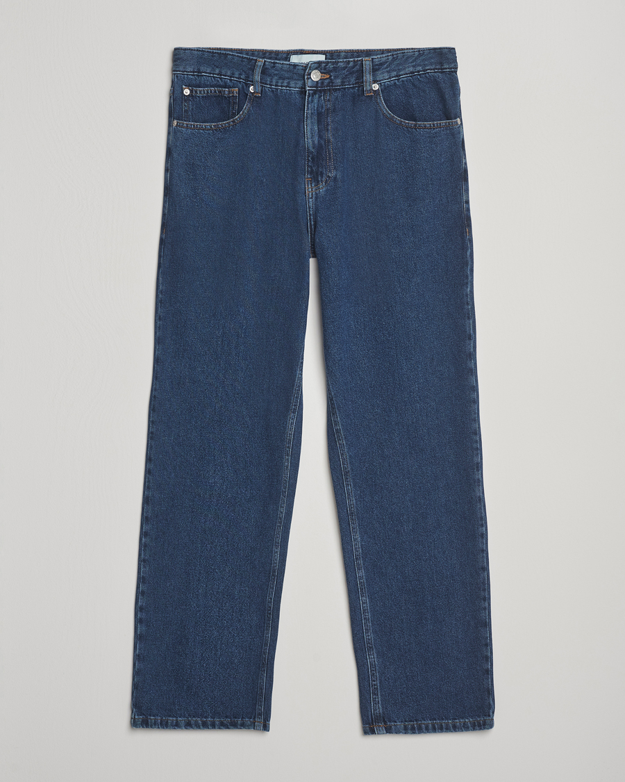 Uomini | Jeans | LES DEUX | Ryder Washed Denim Jeans Medium Indigo Wash