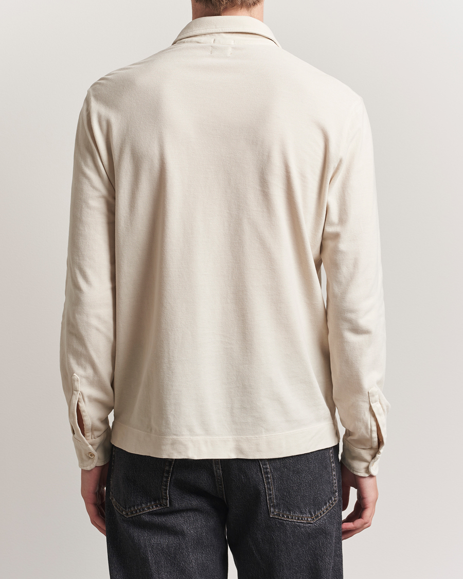 Uomini | Polo | Massimo Alba | Ischia Cotton/Cashmere Long Sleeve Polo Off White