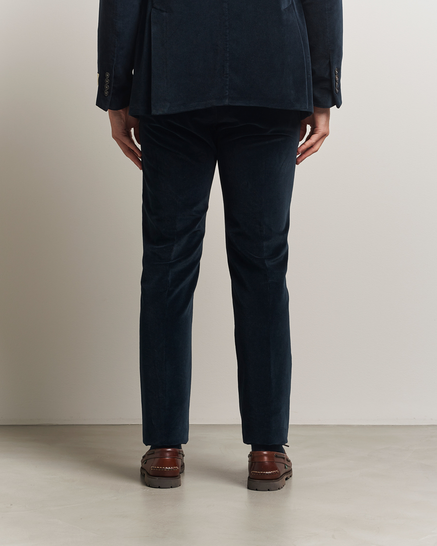 Uomini | Pantaloni | Massimo Alba | Mauko Velvet Trousers Navy