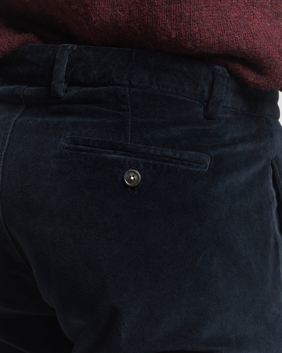 Uomini | Pantaloni | Massimo Alba | Mauko Velvet Trousers Navy