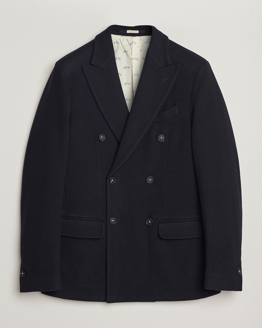 Uomini | Giacche | Massimo Alba | Cashmere Peacoat Navy