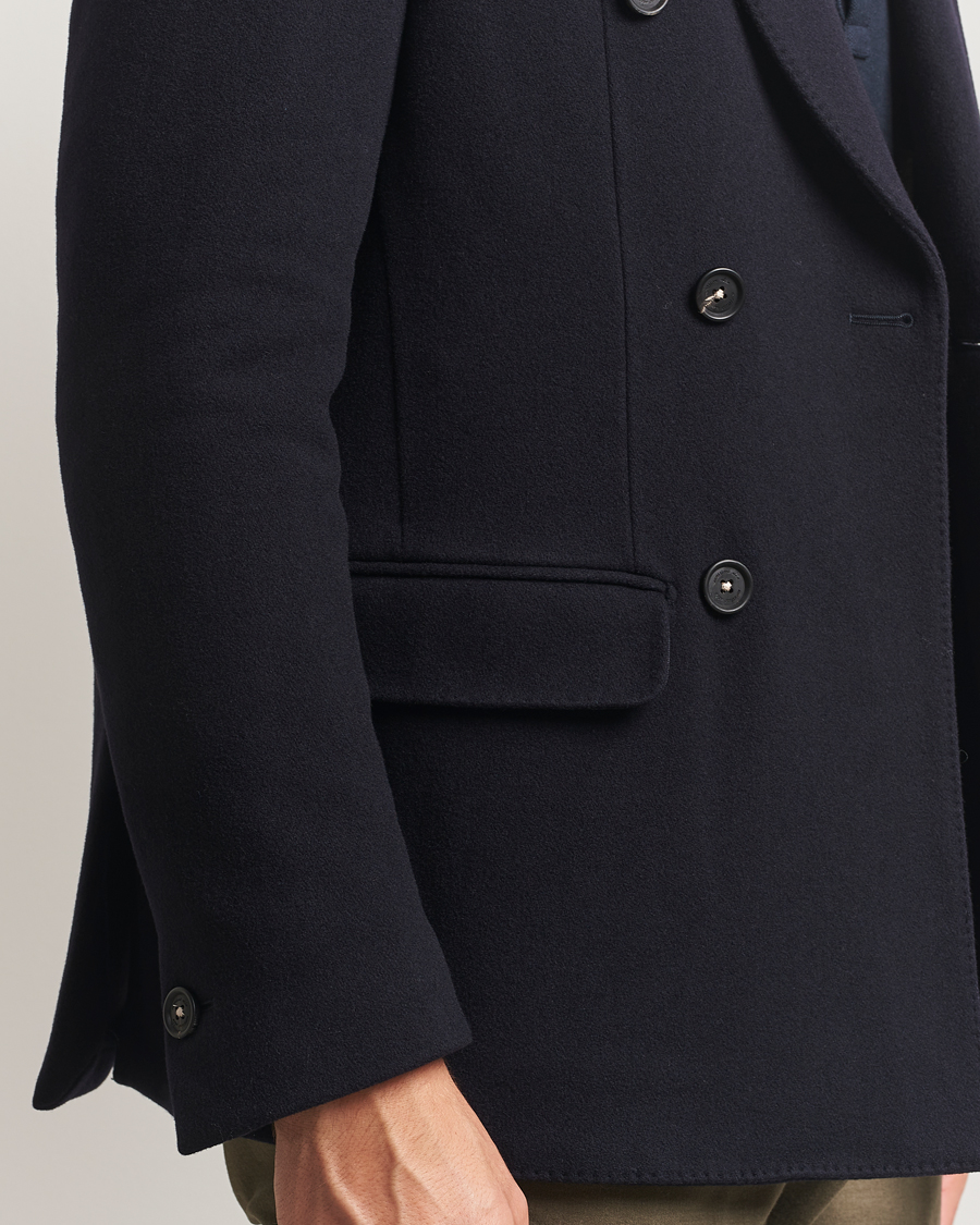 Uomini | Giacche | Massimo Alba | Cashmere Peacoat Navy