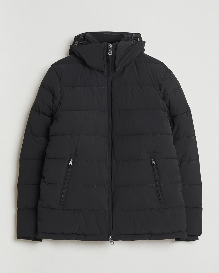 Uomini | Giacche | Oscar Jacobson | Hooded Puffer Jacket Black