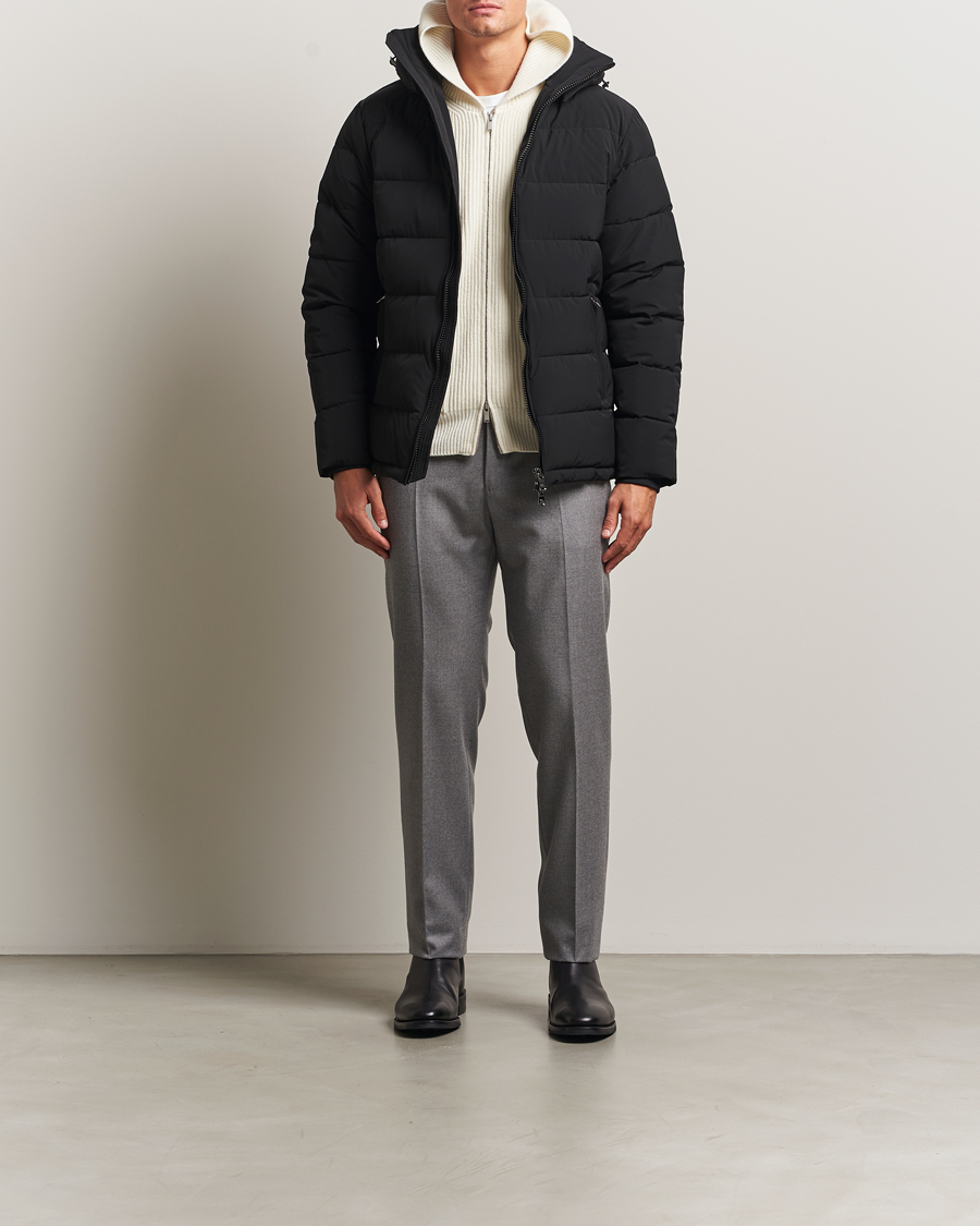 Uomini | Giacche | Oscar Jacobson | Hooded Puffer Jacket Black
