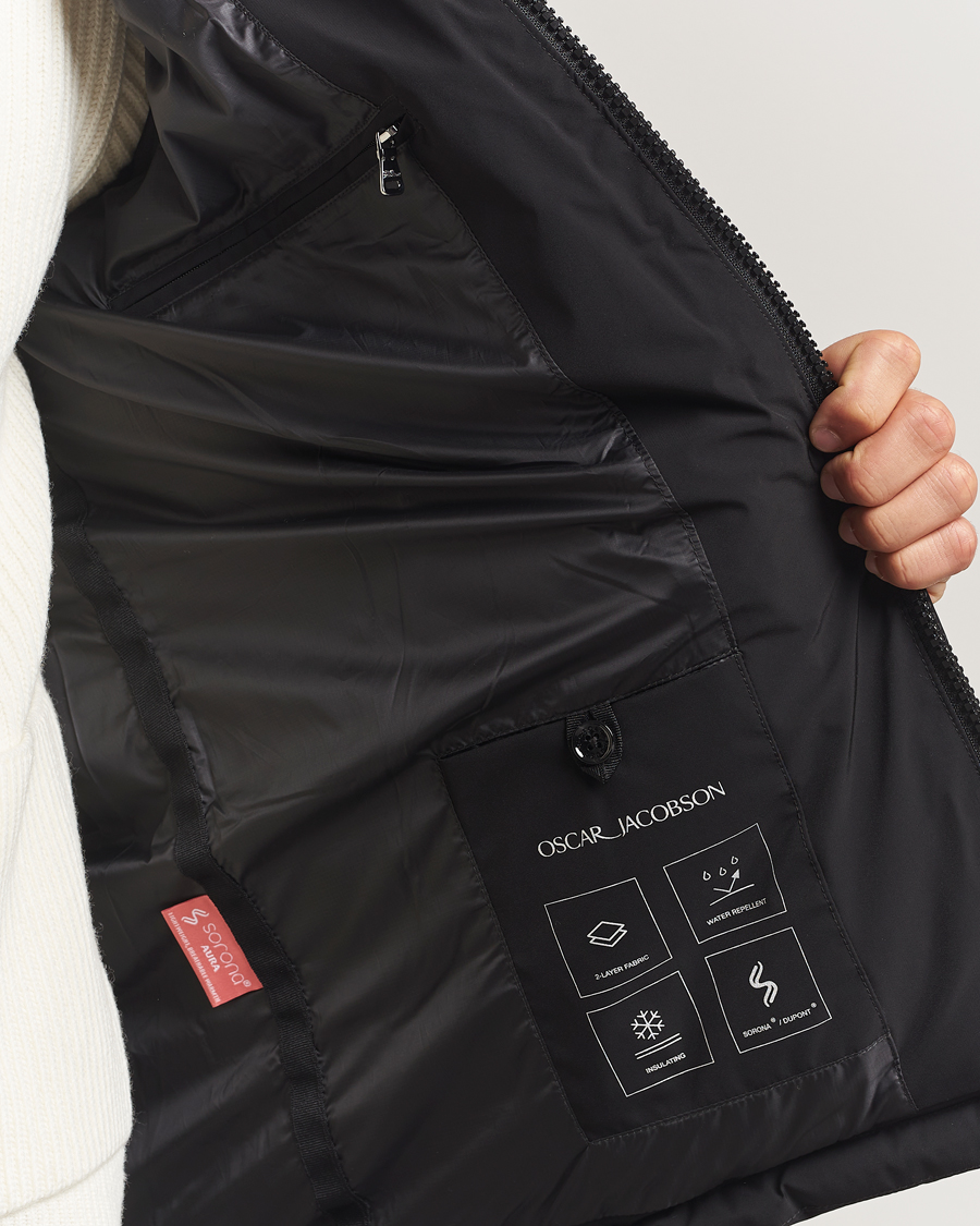 Uomini | Giacche | Oscar Jacobson | Hooded Puffer Jacket Black