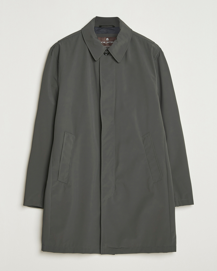 Uomini | Giacche | Oscar Jacobson | Nylon Car Coat Olive