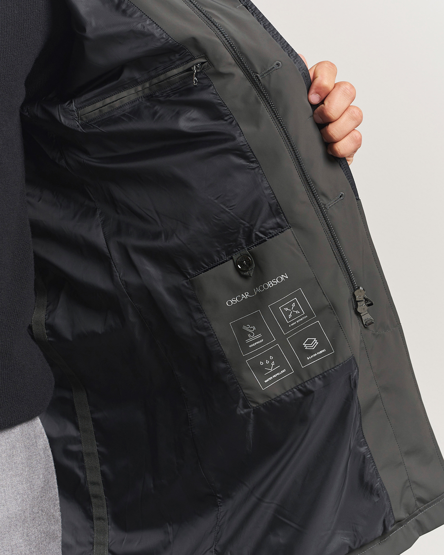 Uomini | Giacche | Oscar Jacobson | Nylon Car Coat Olive