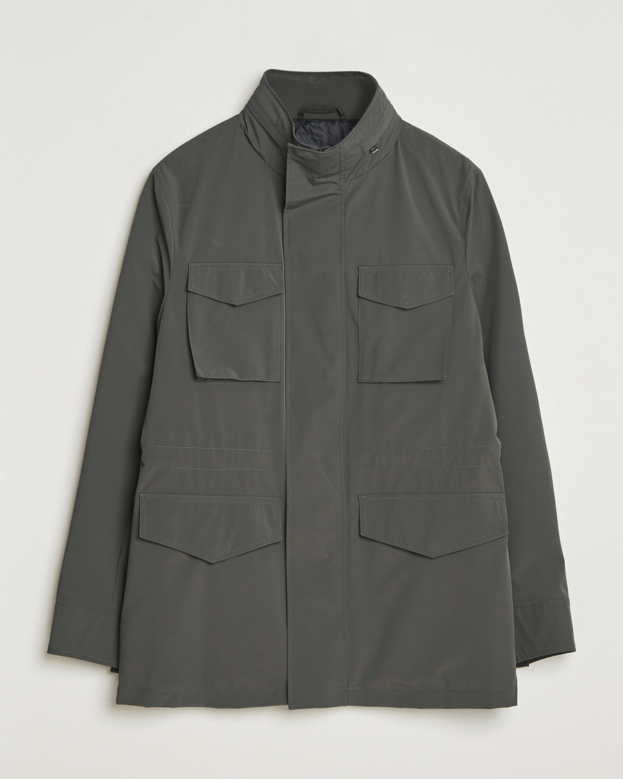 Uomini | Giacche | Oscar Jacobson | M65 Nylon Field Jacket Olive