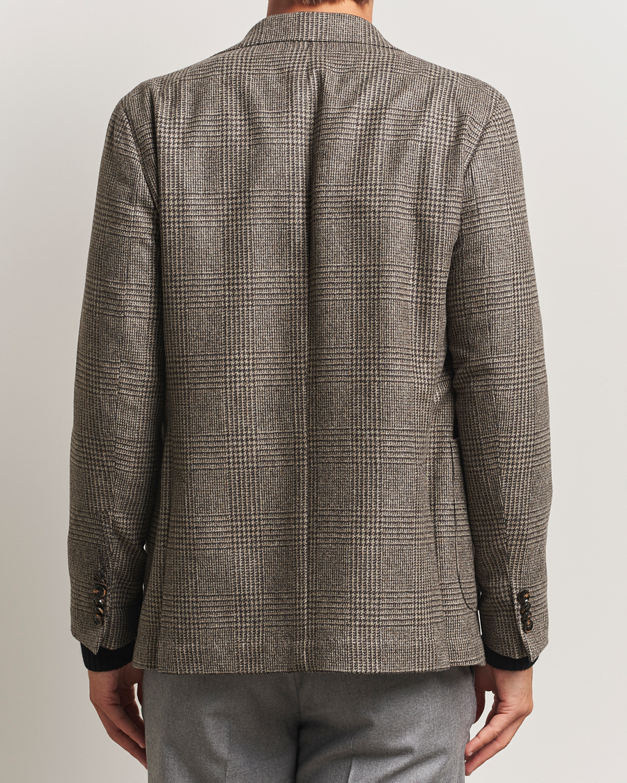 Uomini | Blazers | Oscar Jacobson | Ferry Patch Pocket Wool Check Blazer Brown