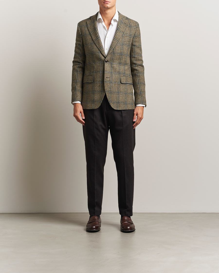 Uomini | Blazers | Oscar Jacobson | Fogerty Moon Tweed Blazer Green