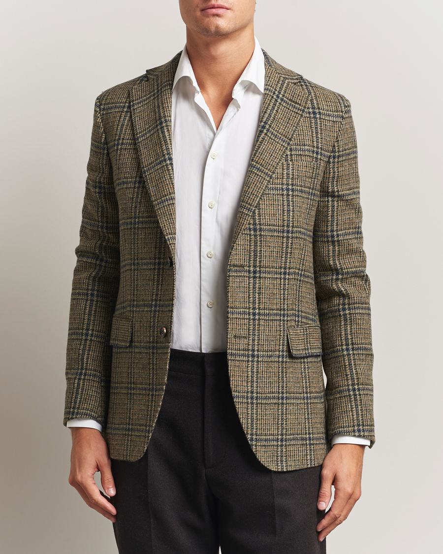 Uomini | Blazers | Oscar Jacobson | Fogerty Moon Tweed Blazer Green