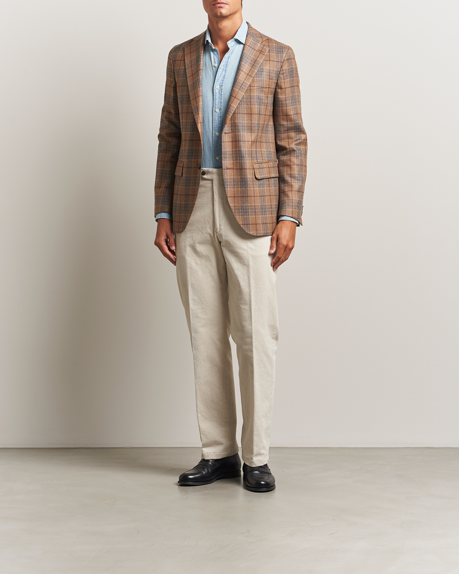 Uomini | Pantaloni | Oscar Jacobson | Del S Straight Pants White