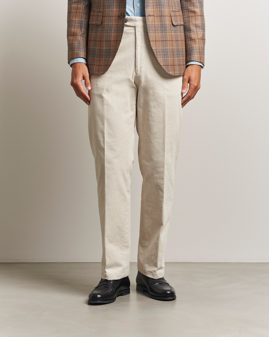Uomini | Pantaloni | Oscar Jacobson | Del S Straight Pants White