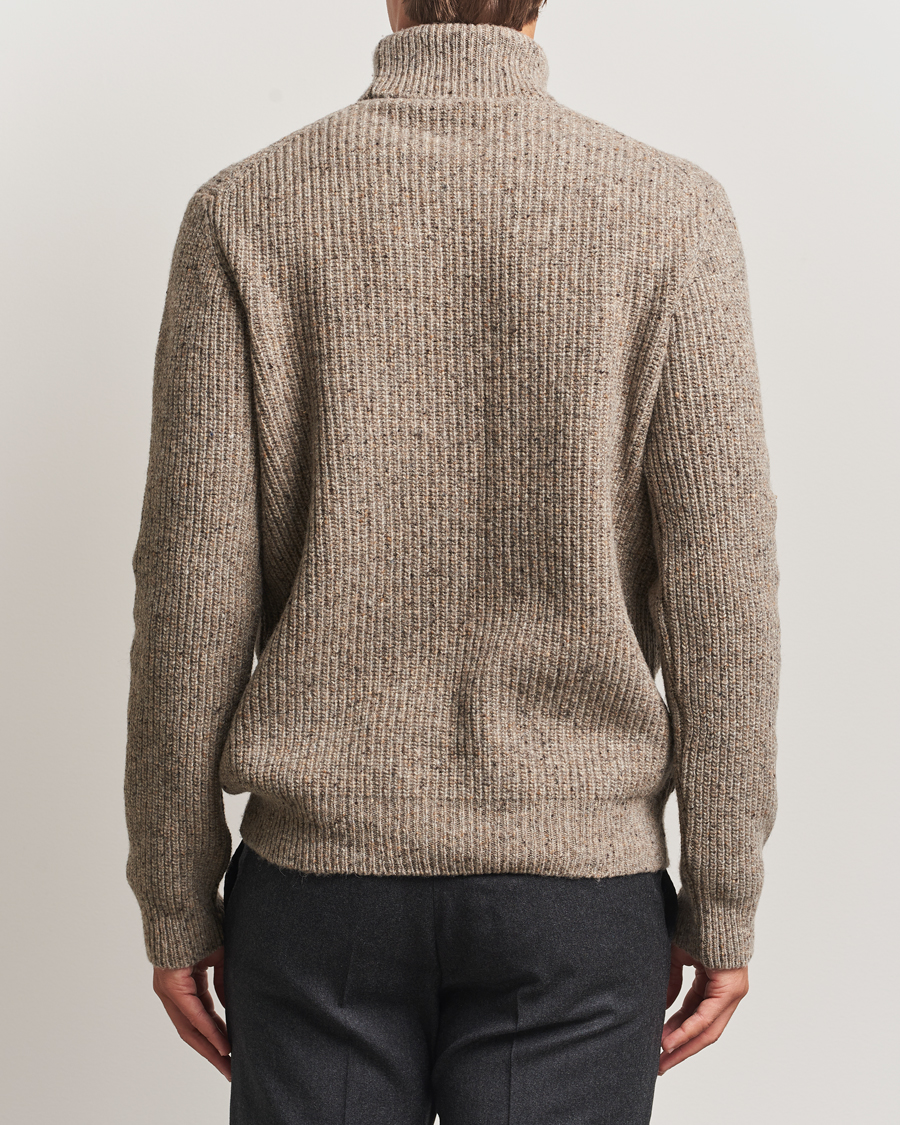 Uomini | Maglieria | Oscar Jacobson | Mika Heavy Merino Rollneck Beige