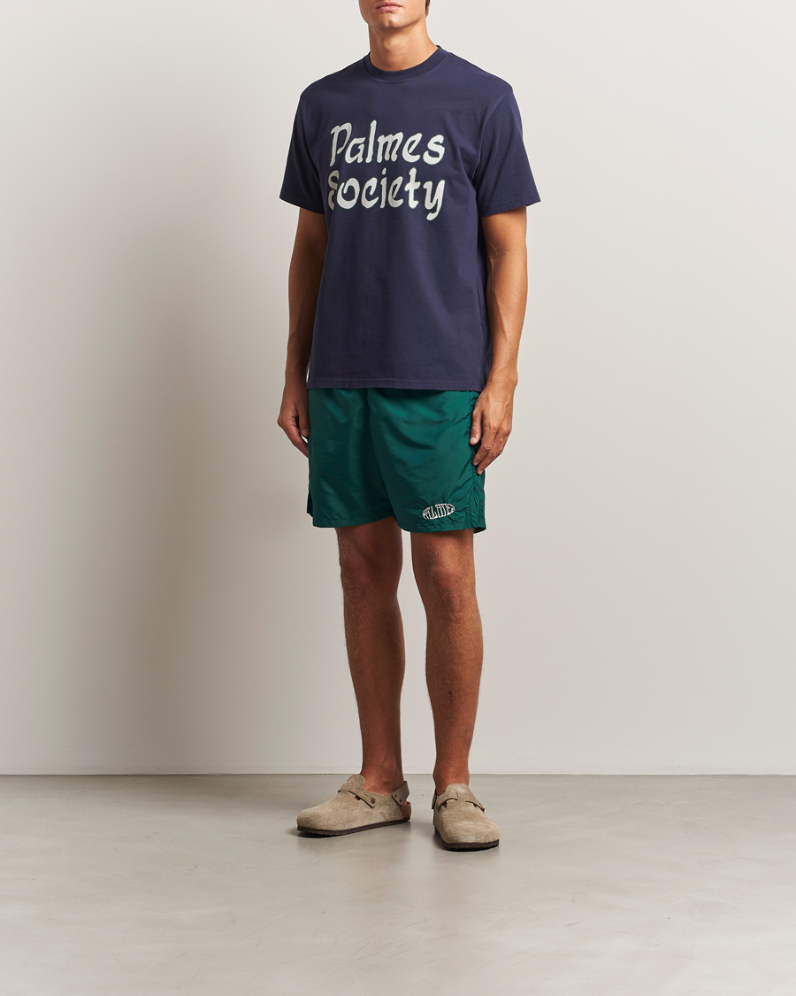 Uomini | Pantaloncini | Palmes | Oval Tennis Shorts Dark Green