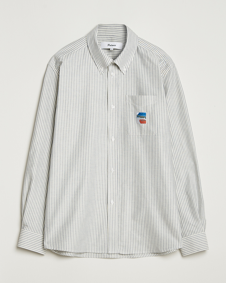 Uomini | Camicie | Palmes | Deuce Oxford Shirt Light Blue Stripe