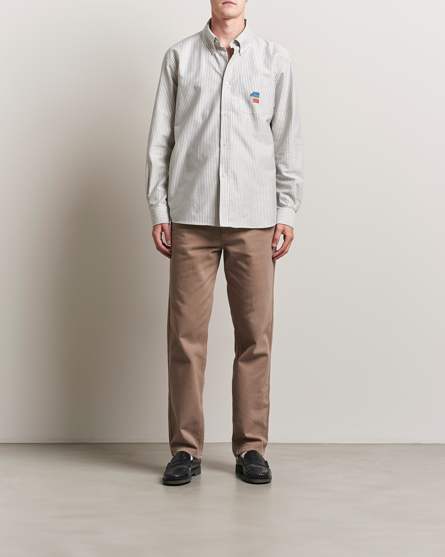 Uomini | Camicie | Palmes | Deuce Oxford Shirt Light Blue Stripe