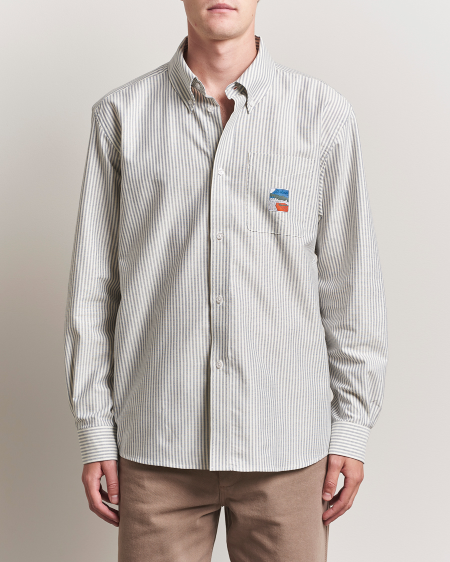 Uomini | Camicie | Palmes | Deuce Oxford Shirt Light Blue Stripe