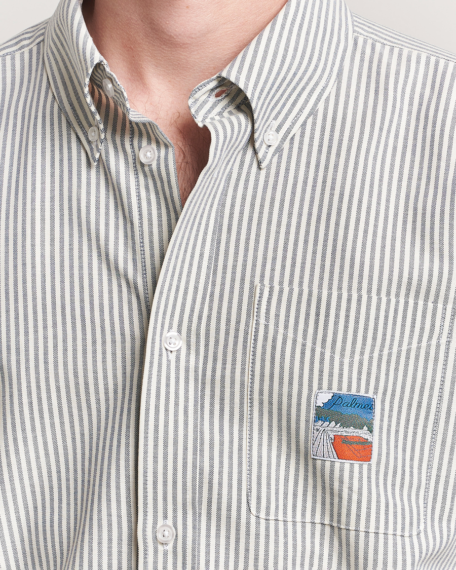 Uomini | Camicie | Palmes | Deuce Oxford Shirt Light Blue Stripe