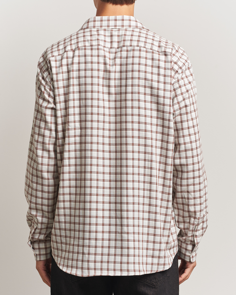 Uomini | Camicie | Palmes | Cotton/Merino Shirt White/Brown
