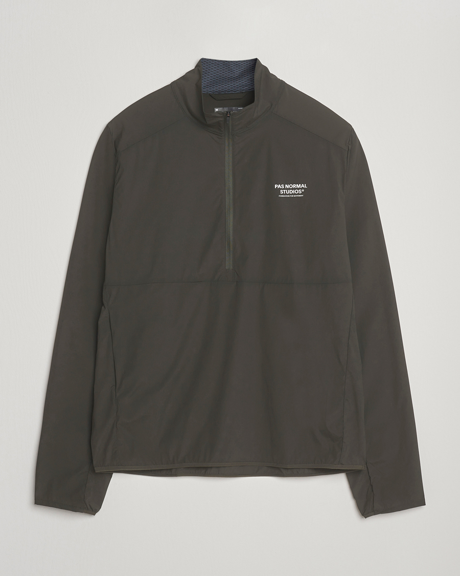 Uomini | Giacche | Pas Normal Studios | Balance Half Zip Jacket Dark Olive